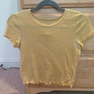 American Eagle Women’s S Yellow Crop Top